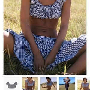 Gingham Crop Top